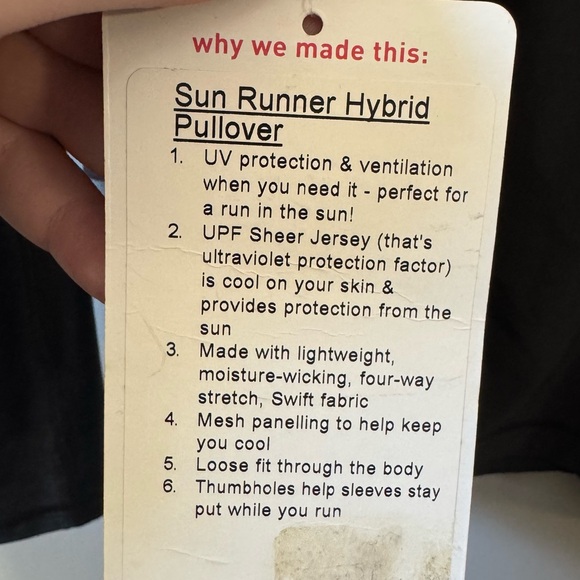 Lululemon (NWT) Sun runner Hybrid 1/4 zip pullover long sleeve grey ruffle top - Picture 7 of 7